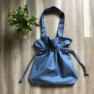 NEW Canvas Tote Bag With Drawstring